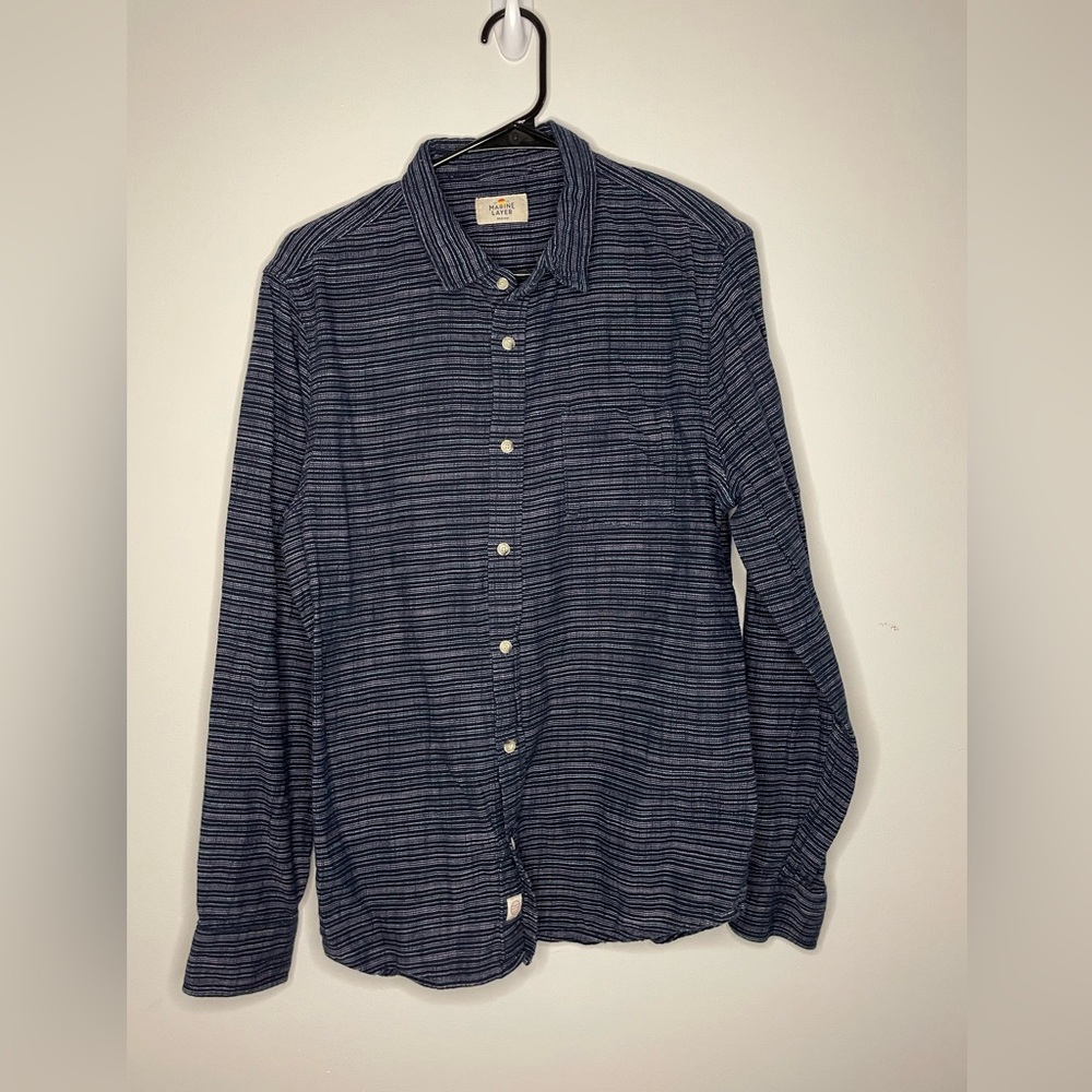 Marine Layer Flannel Mens Medium Long sleeve shirt